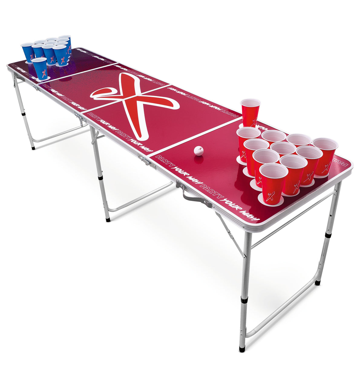 Mixery Bier Pong Tisch incl. Zubehör